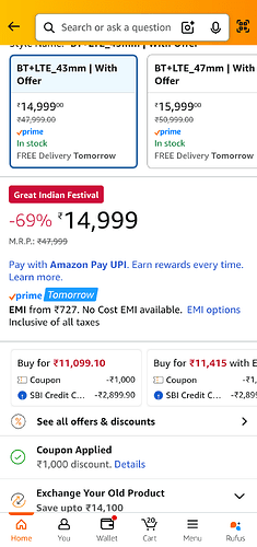 Samsung Galaxy Watch6 Classic Smartwatch Offer