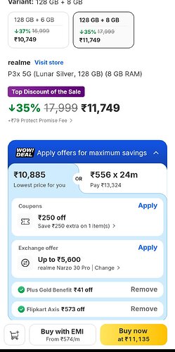 Realme P3X Deal Screenshot 1