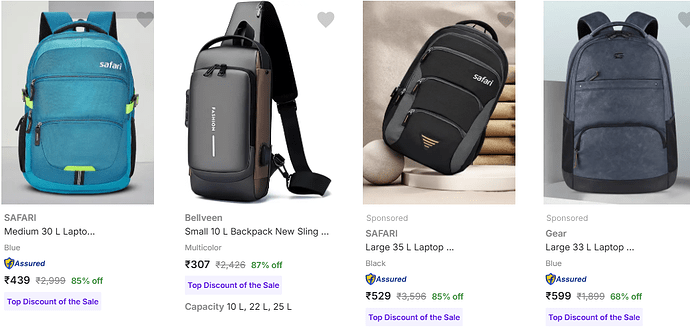 Safari, Skybags, HRX Bags Discount