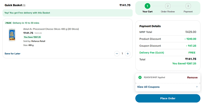 Amul A+ Processed Cheese Slices Deal