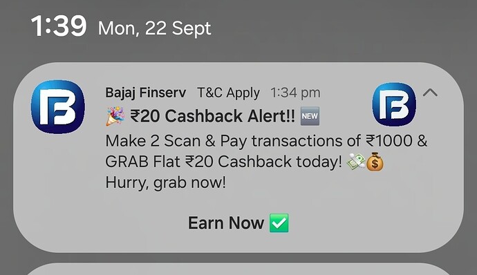 Bajaj Finserv Scan & Pay Offer