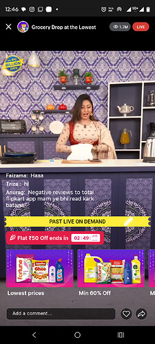 Flipkart Grocery 50% Off Screenshot