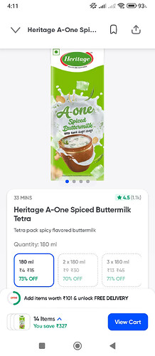 Heritage A-One Spiced Buttermilk