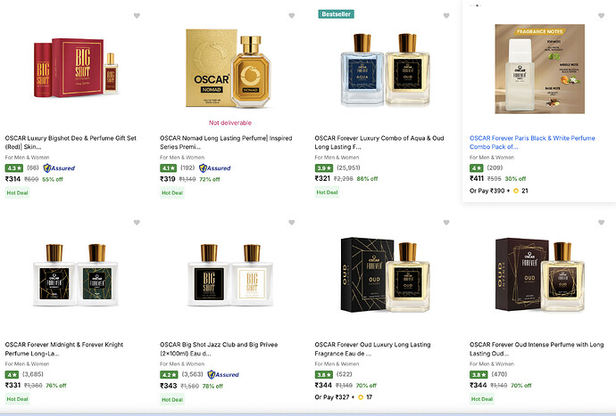 OSCAR Luxury Perfume Bottle