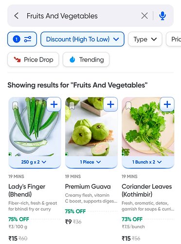 Swiggy Instamart Vegetable Discount