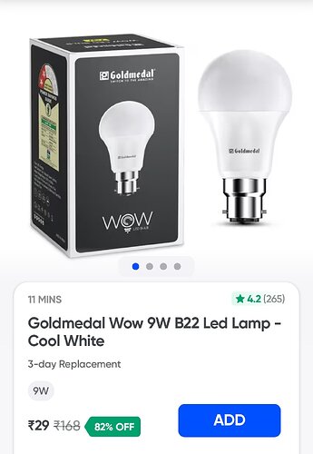 Gold Medal 9W LED Bulb