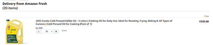 JIVO Canola Oil Offer