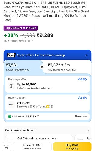 BenQ GW2791 27-inch IPS Monitor