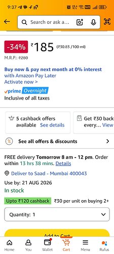 Cinthol Combi Pack Contents