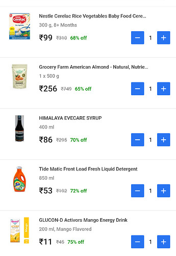 Flipkart Minutes Grocery Deals