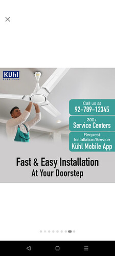 Kuhl Prima A3 BLDC Ceiling Fan Remote