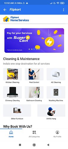 Flipkart Home Services SuperCoins Offer