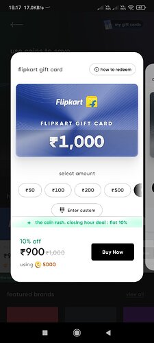 Flipkart Gift Card Discount on CRED