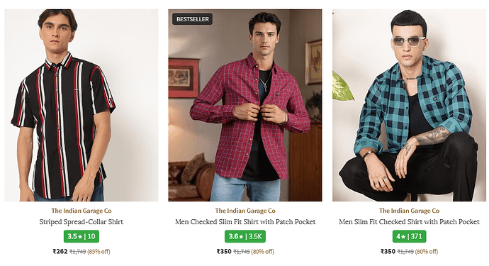 The Indian Garage Co Men Shirts Offer