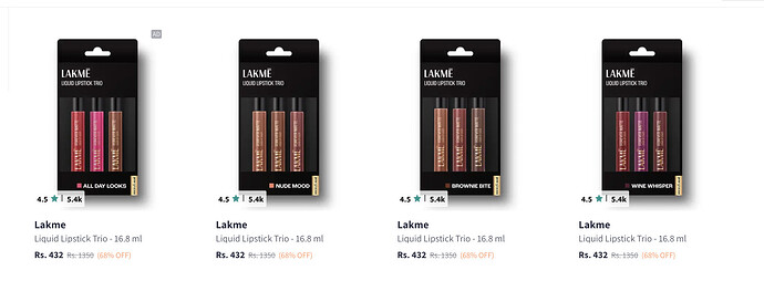 Lakmé Liquid Lipstick Trio