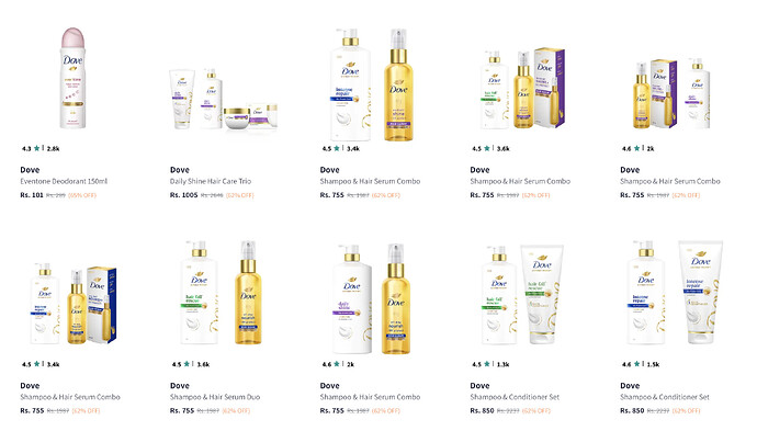 Dove Hair Care Offer