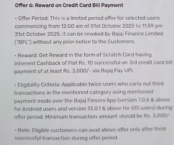 Bajaj Finserv UPI Cashback Offer Details 3