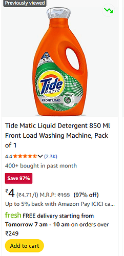 Tide Matic Liquid Detergent