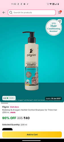 Pilgrim Shampoo Deal