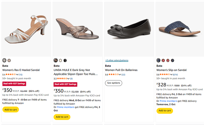 Bata Women's Footwear Sale