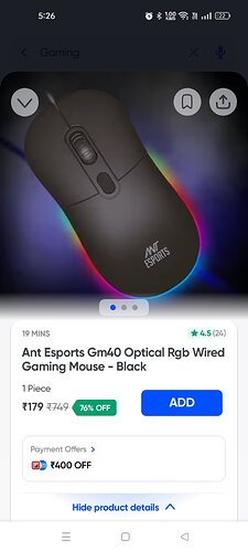 Ant Esports GM40 Gaming Mouse