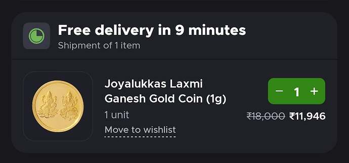 Muthoot Exim Laxmi Gold Coin (1g)