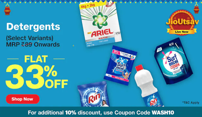 JioMart Detergent Offer
