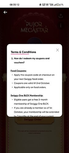 Swiggy One Free Membership Offer