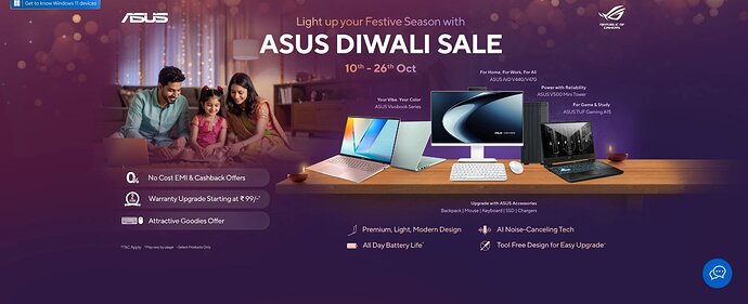 ASUS Diwali Sale