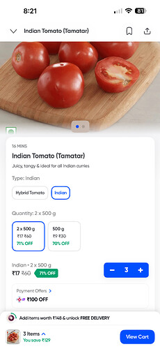 Swiggy Instamart Price Proof