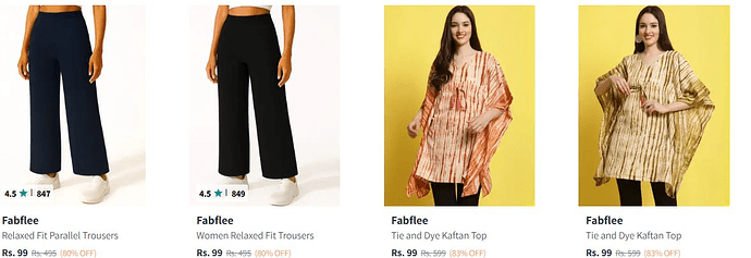 Fabflee Women's Trousers & Tops Sale