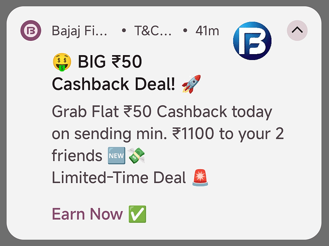 UPI Cashback Offer Image