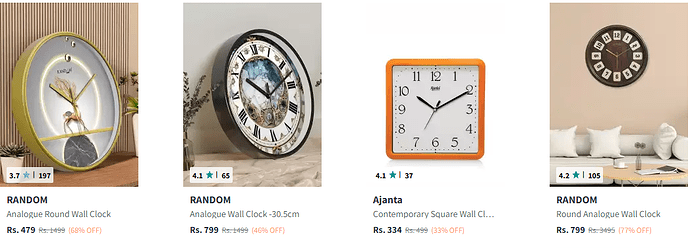 Myntra Wall Clocks