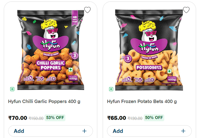 Hyfun Frozen Snacks Variety