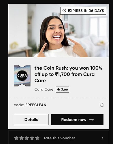 Cred Cura Care Free Dental Clean Offer
