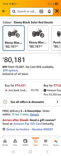 Bajaj Pulsar 125 Neon Disc Motorcycle