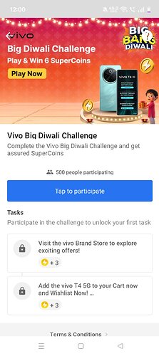 Vivo Big Diwali Challenge Tasks