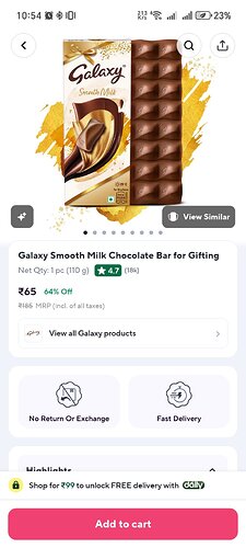 Galaxy Smooth Milk Chocolate Bar