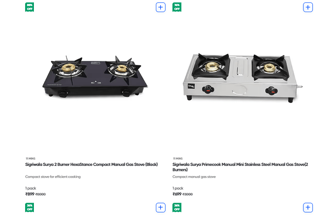Sigriwala Surya 2-Burner Gas Stove