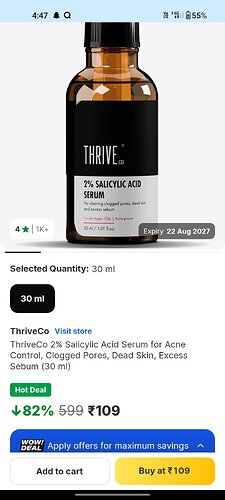 ThriveCo 2% Salicylic Acid Serum