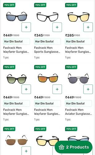 Fastrack Men's Sunglasses Offer