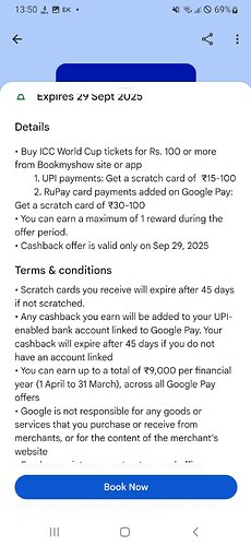 Google Pay Offer Screenshot 2