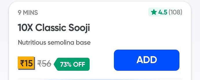 10X Classic Sooji 500g Offer