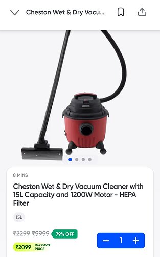 Cheston Wet & Dry Vacuum Cleaner