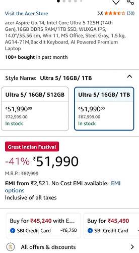 SBI Credit Card Offer Details