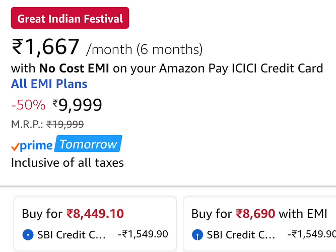 SBI ICICI Bank Offer