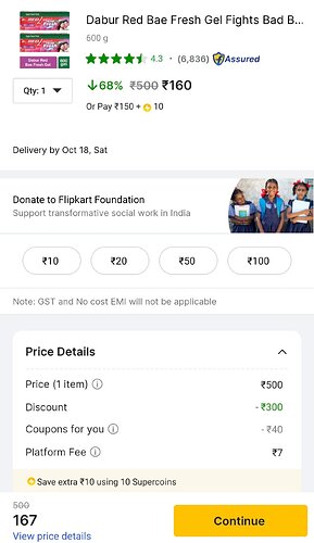 Dabur Red Bae Fresh Gel Toothpaste