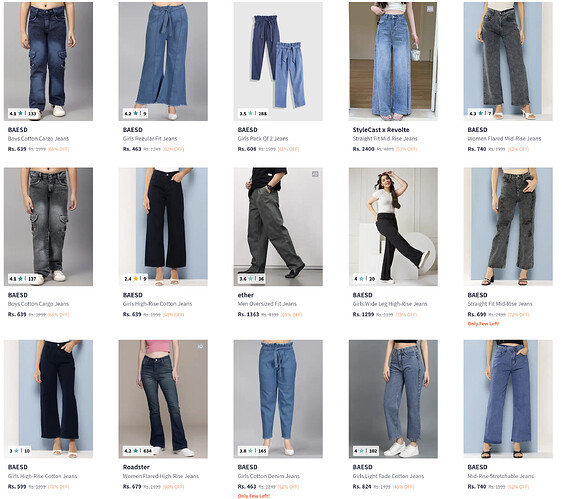 Baesd Jeans Offer on Myntra