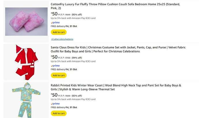 Amazon ₹50 Price Error Deal