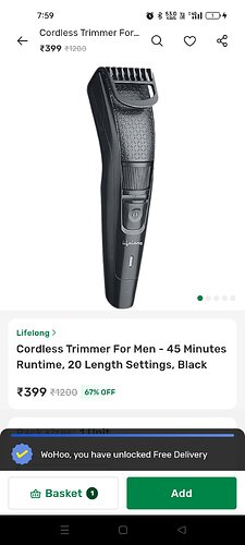 Lifelong Cordless Trimmer